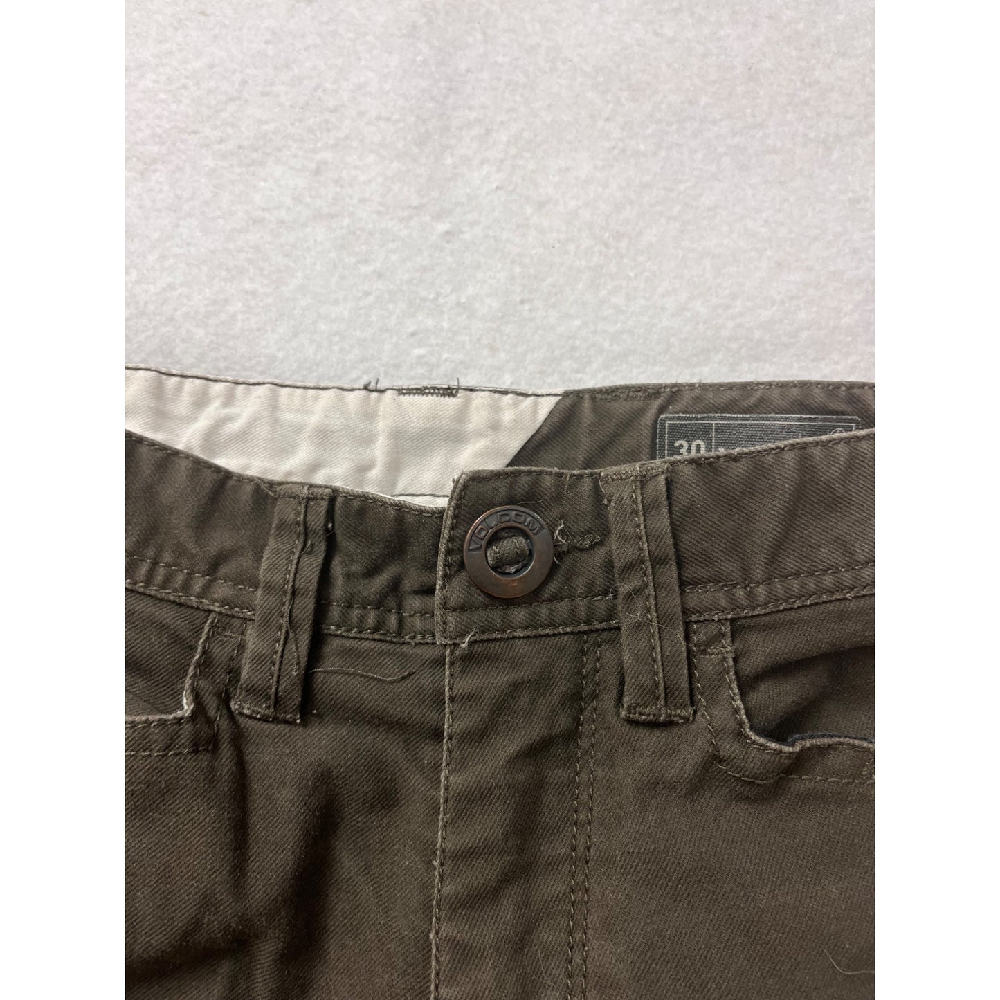 Volcom Stone Made Dark Brown Pants Size 30 #8373