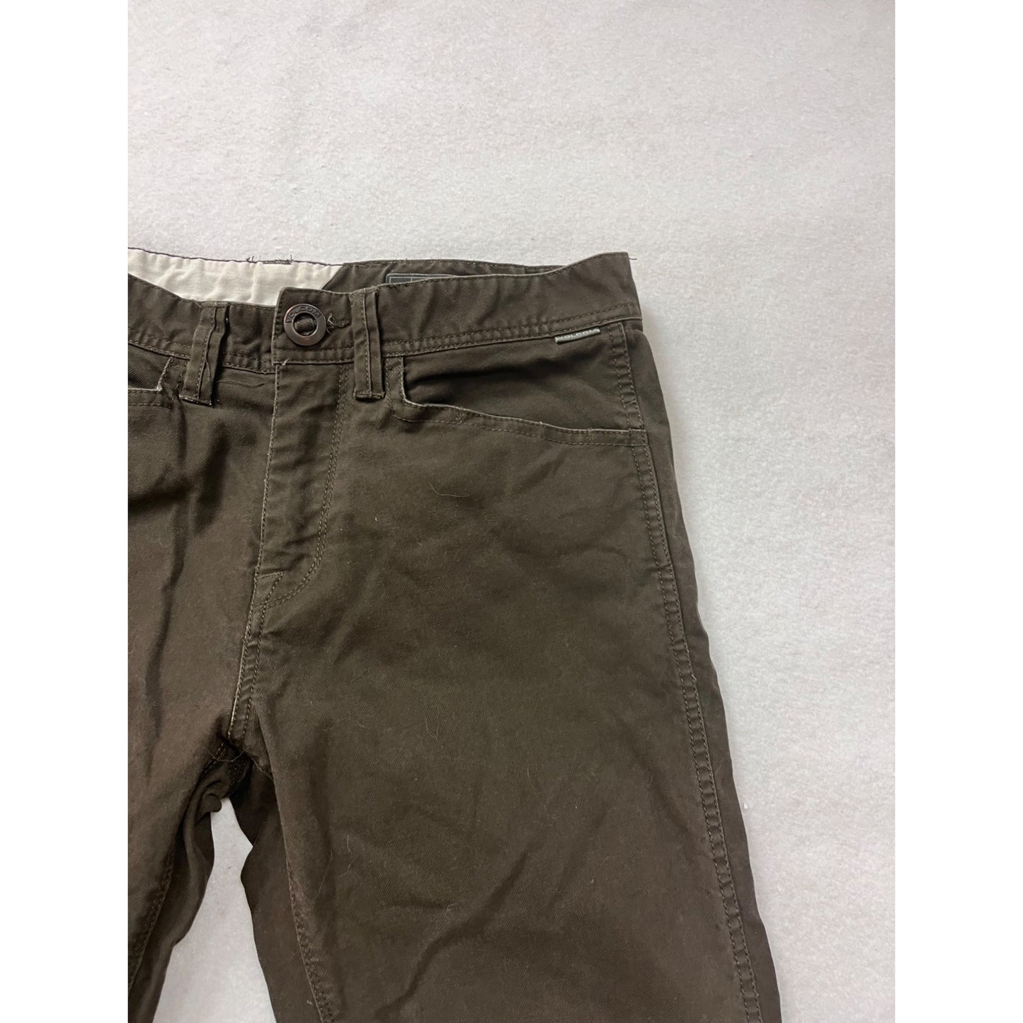 Volcom Stone Made Dark Brown Pants Size 30 #8373