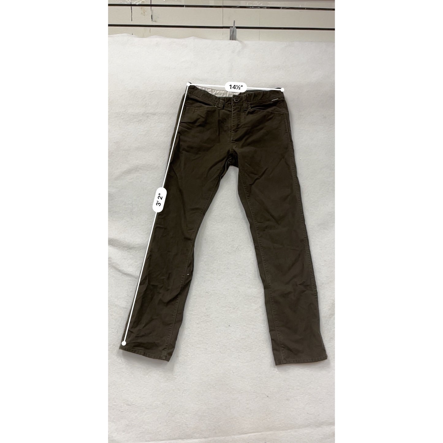 Volcom Stone Made Dark Brown Pants Size 30 #8373