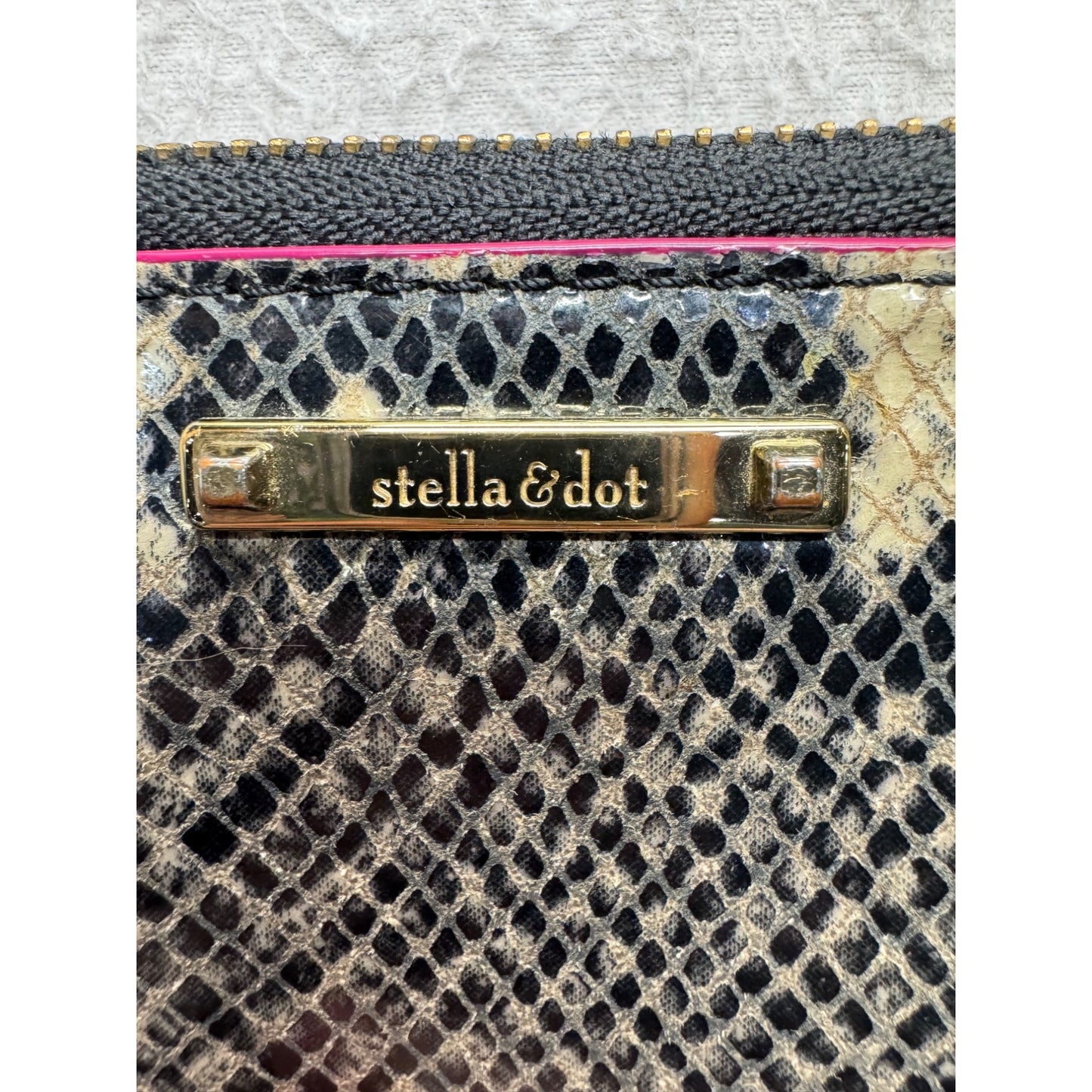 Stella & Dot Snake Print Wristlet Wallet #7457