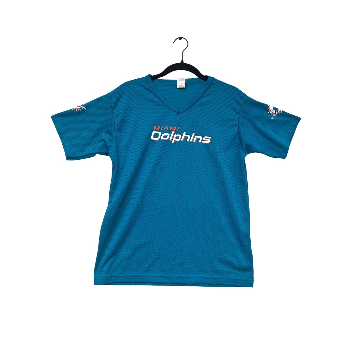 Miami Dolphins Franklin Jersey L V-Neck Blue Short Sleeve #919A