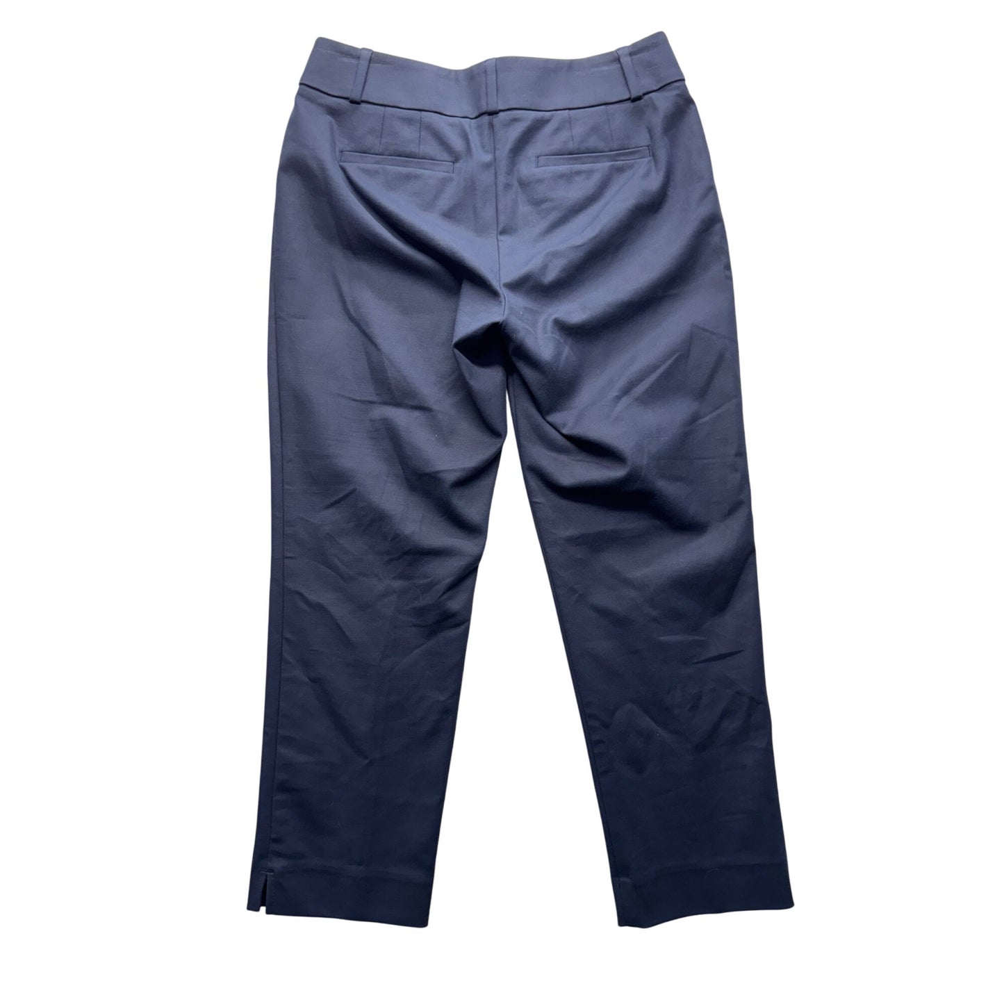 Ann Taylor Loft Julie Riviera Navy Pants Size 4 Cotton Blend Cropped #232B