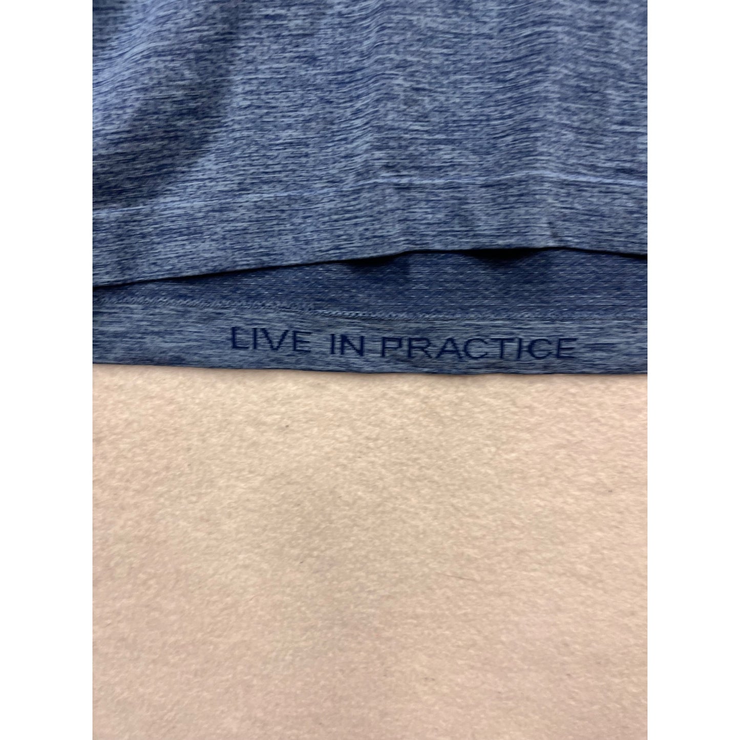 Live In Practice Blue Hooded Long Sleeve Top - Medium Size #939A