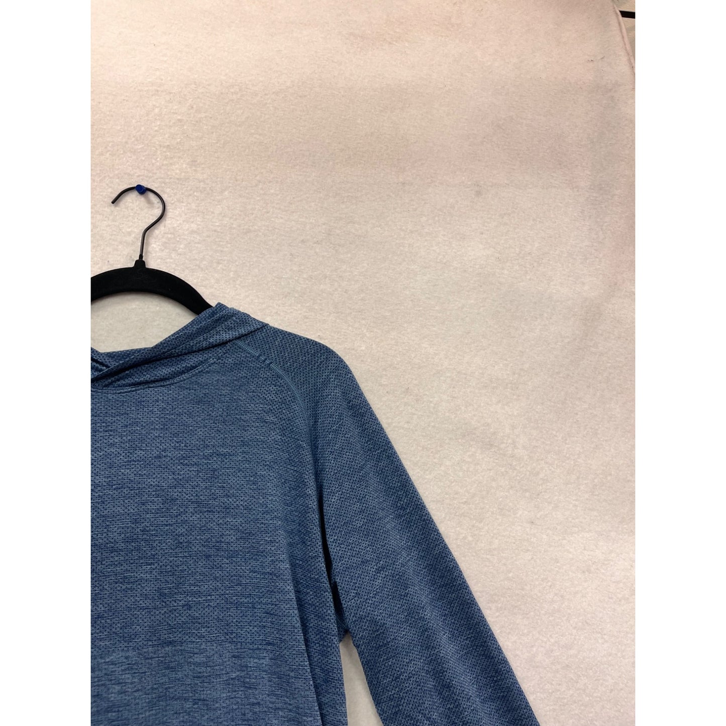 Live In Practice Blue Hooded Long Sleeve Top - Medium Size #939A
