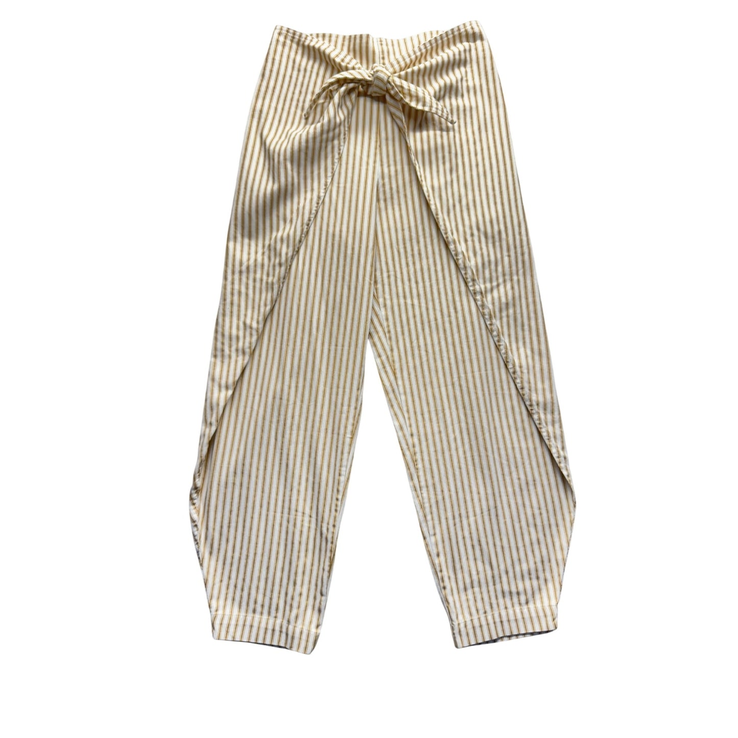 Urban Outfitters Silence + Noise Striped High-Waisted Wrap Pants Cotton S #170B