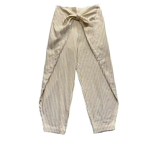 Urban Outfitters Silence + Noise Striped High-Waisted Wrap Pants Cotton S #170B