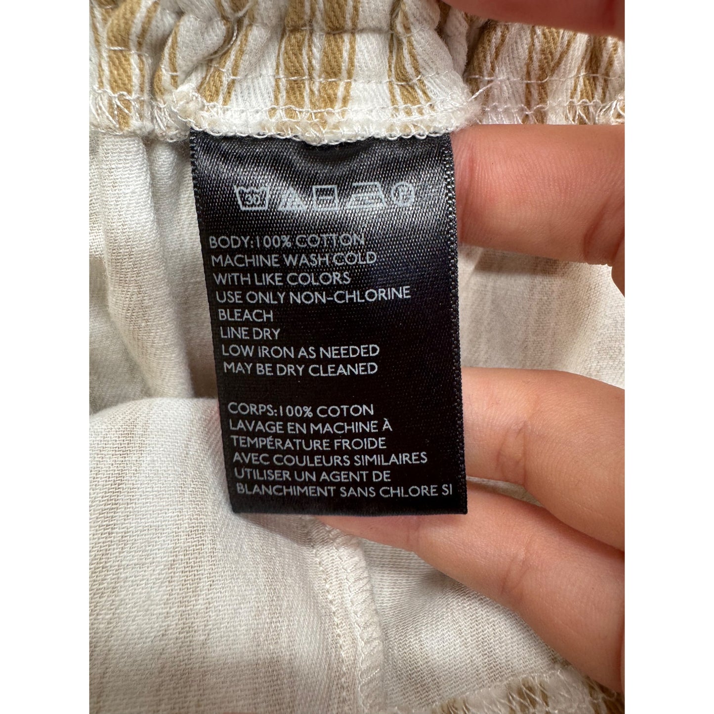 Urban Outfitters Silence + Noise Striped High-Waisted Wrap Pants Cotton S #170B