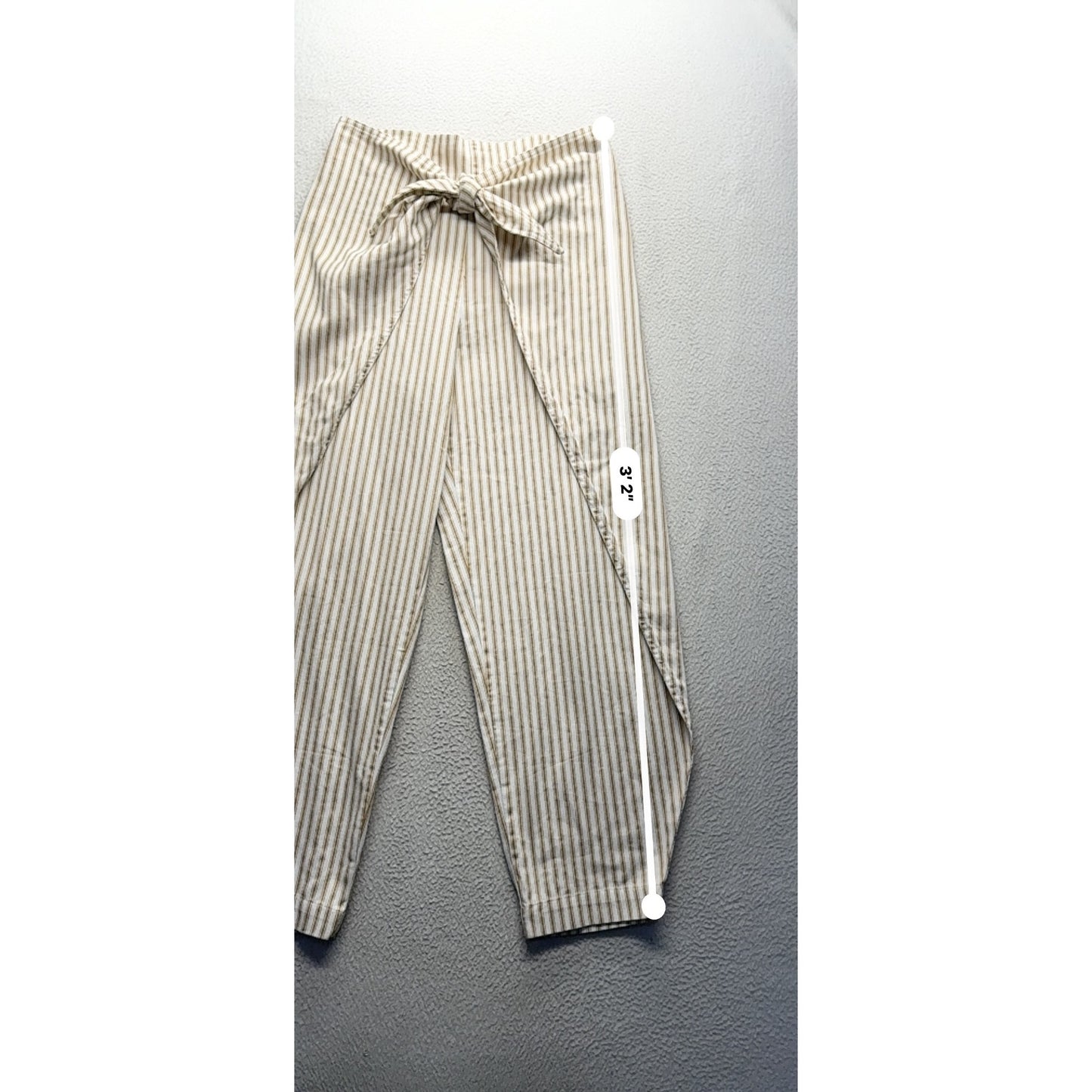 Urban Outfitters Silence + Noise Striped High-Waisted Wrap Pants Cotton S #170B