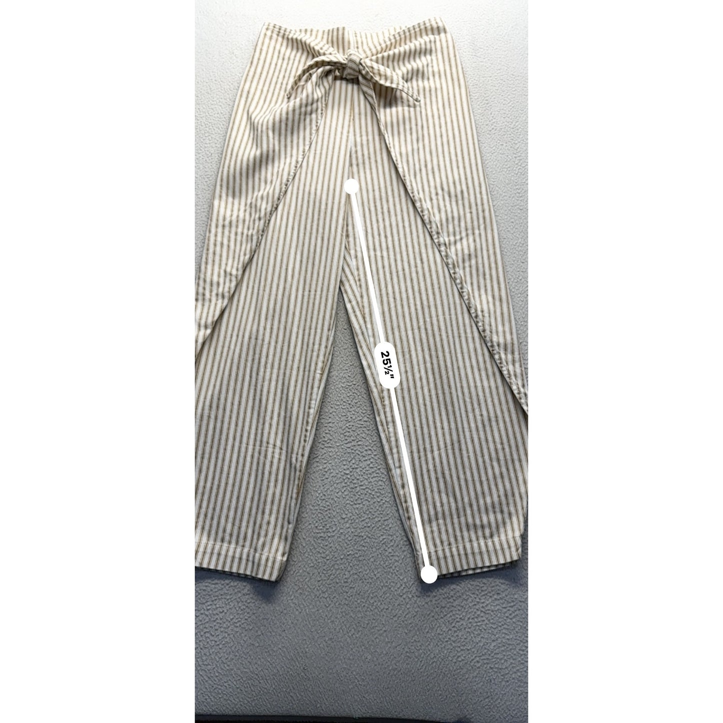 Urban Outfitters Silence + Noise Striped High-Waisted Wrap Pants Cotton S #170B