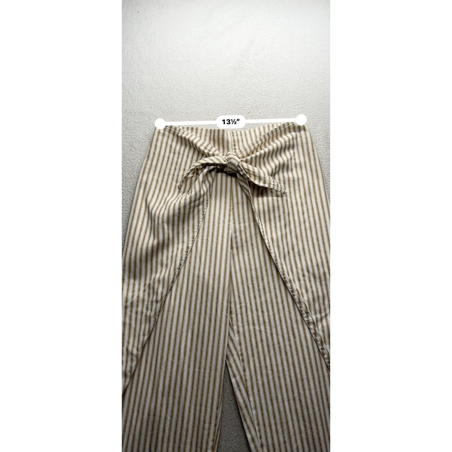 Urban Outfitters Silence + Noise Striped High-Waisted Wrap Pants Cotton S #170B
