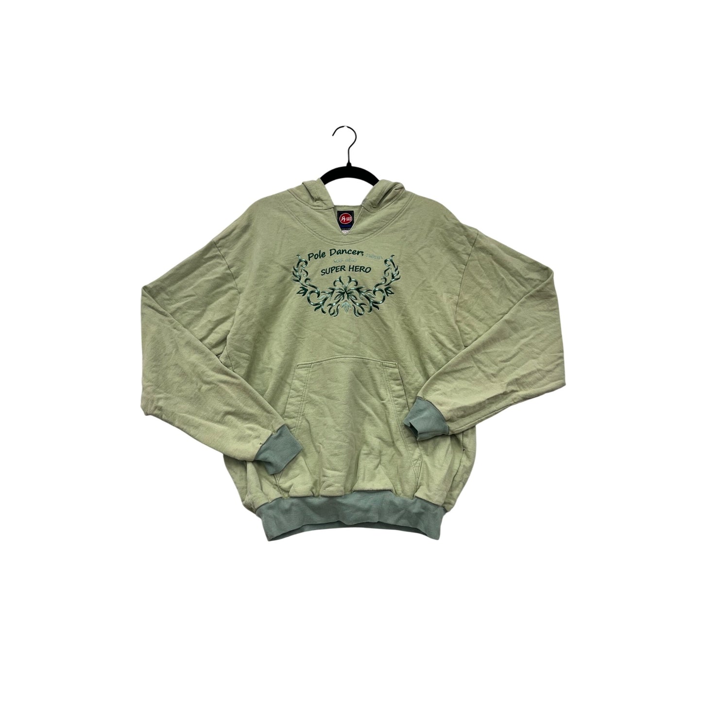 Pole Dancer Super Hero Graphic Hoodie Womens M #8273