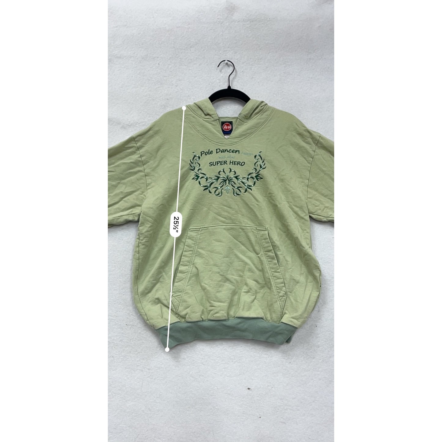 Pole Dancer Super Hero Graphic Hoodie Womens M #8273