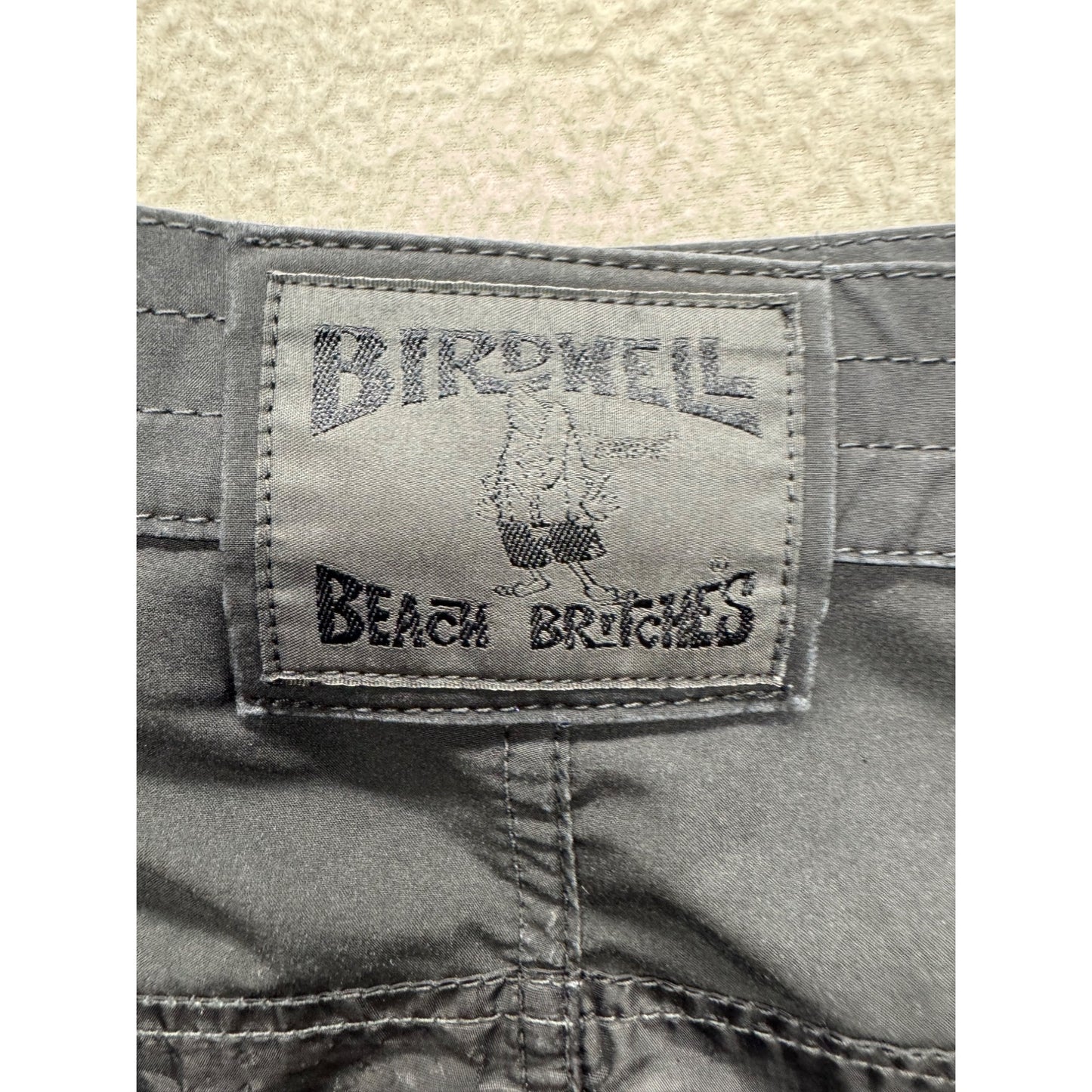 Charcoal Gray Bench Bricks Cargo Shorts Adjustable Waist Utility Pockets #9592