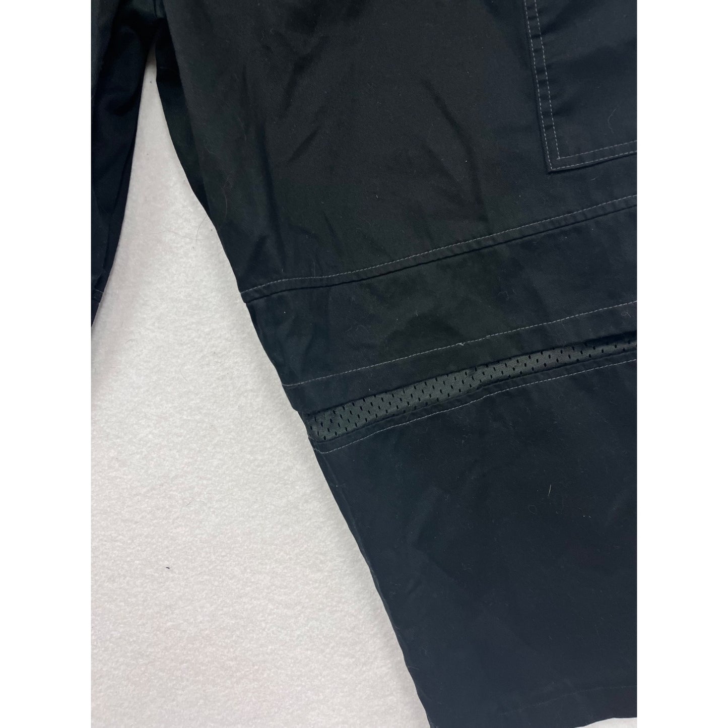 Happy Chef Black Cargo Chef Pants 2XL Elastic Waist Cooking Workwear  #8150