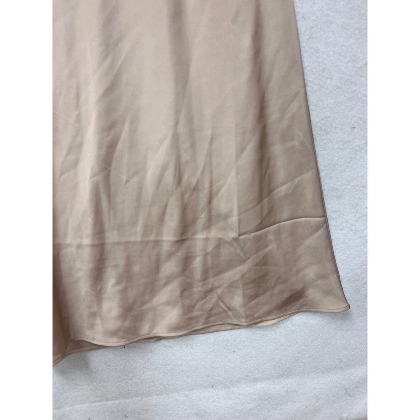 Chicos Black Label Beige A-Line Midi Skirt Sz 18 #8819