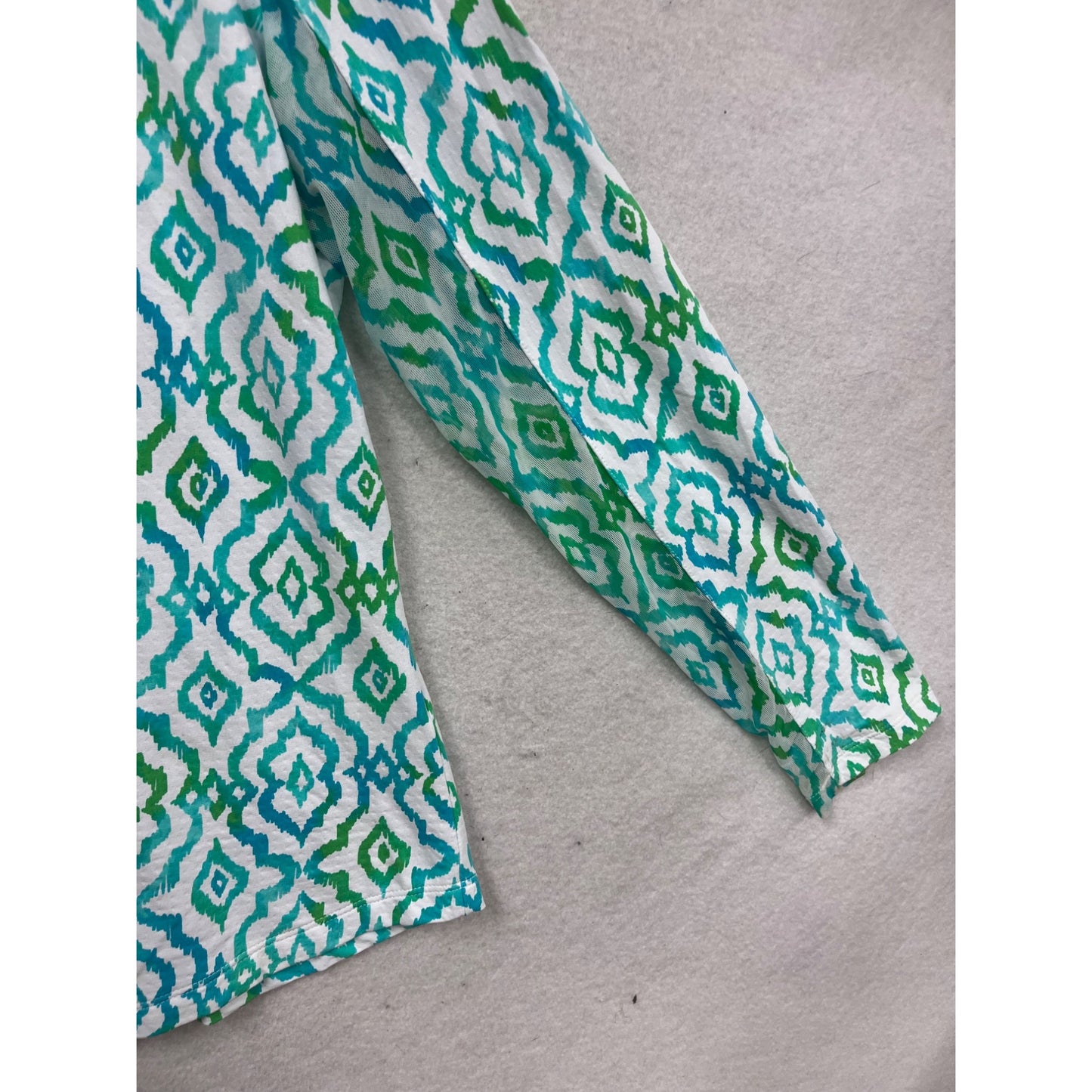 Ibkul Long Sleeve Zip Pullover Shirt L #653A