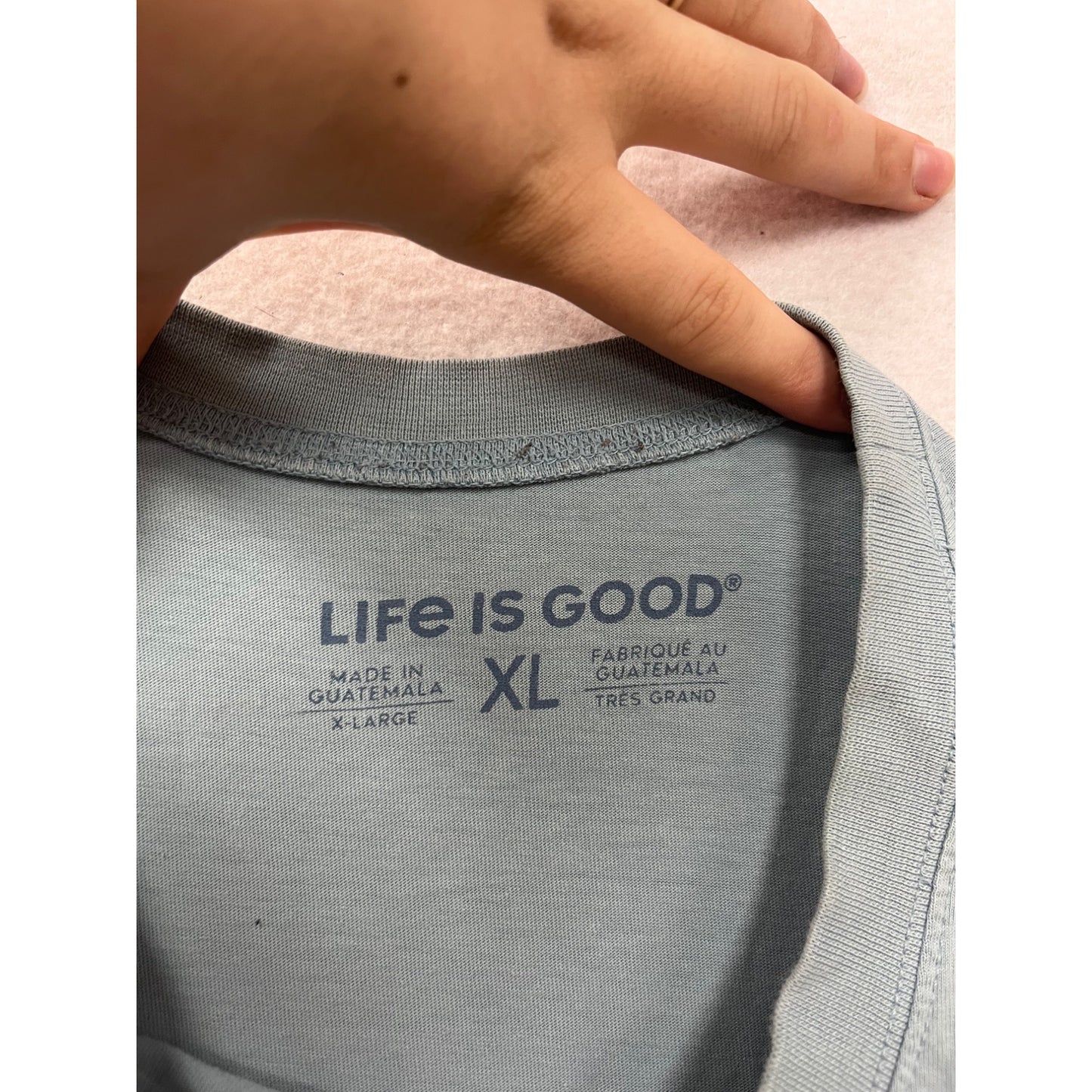 Mens XL Life Is Good Graphic Tee With Mountain & Sunset Design #8901