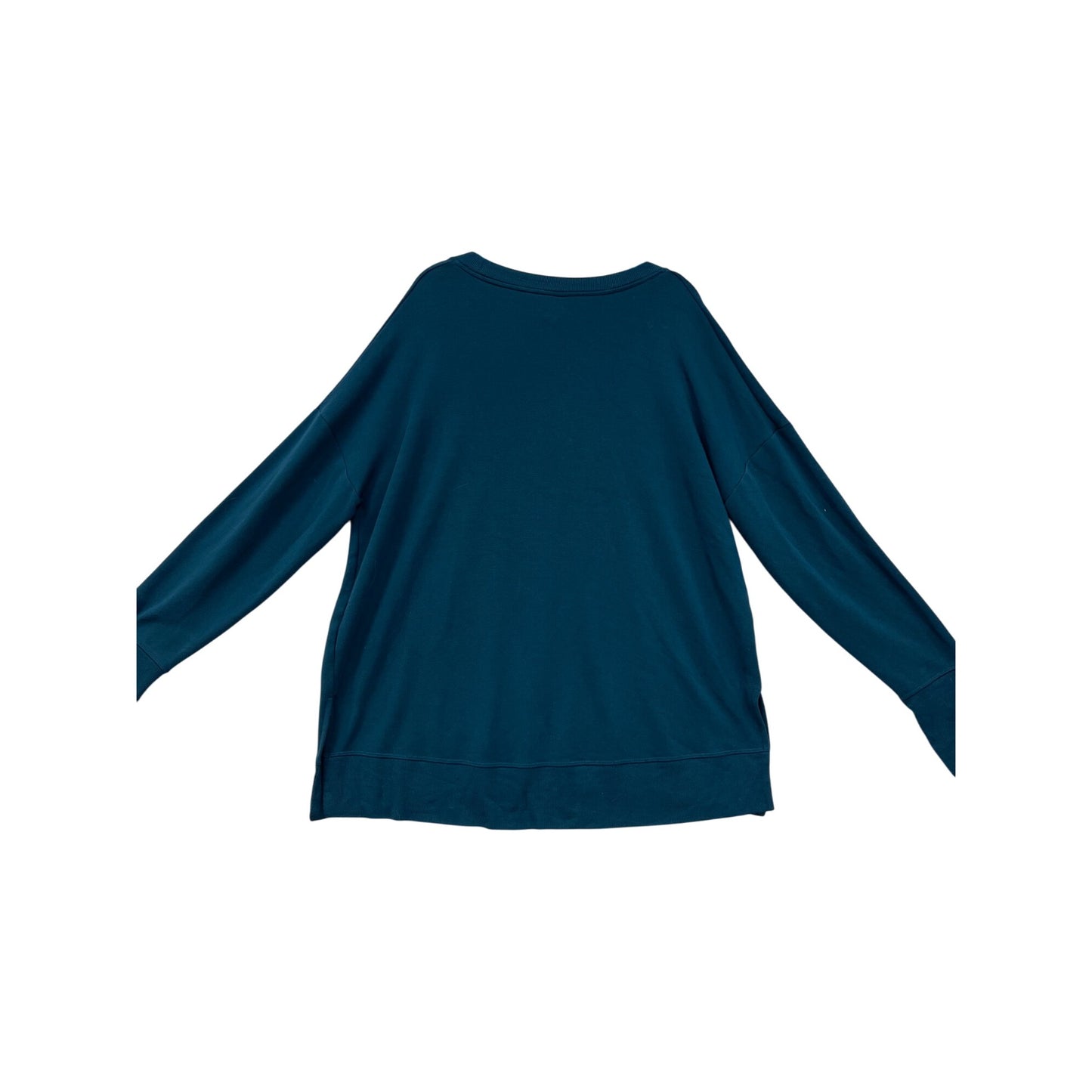 Athleta Womens XL Teal Long Sleeve Pullover Top #13A