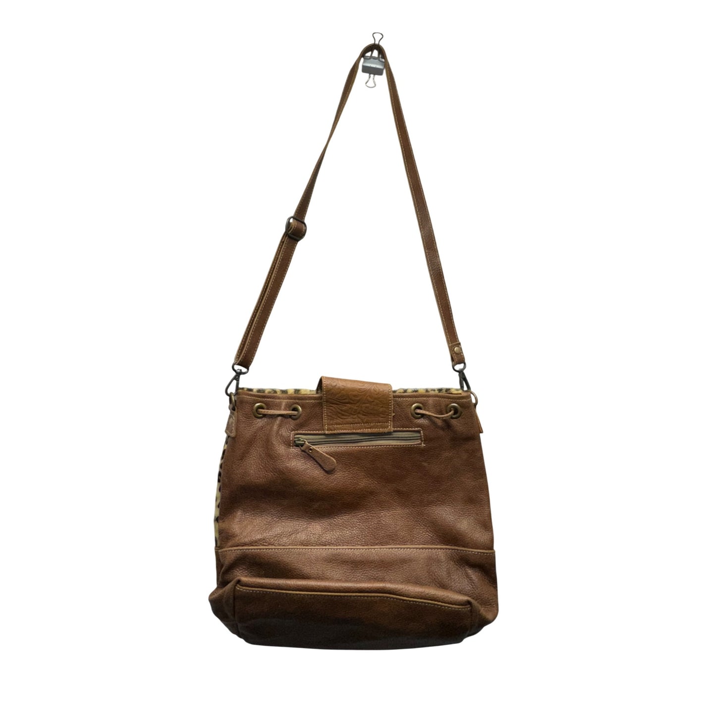 Myra Bag Leopard Print & Embossed Leather Crossbody Purse #9299