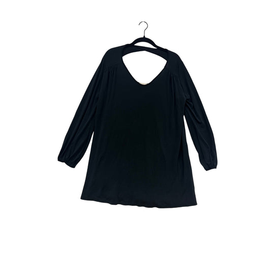 Hopely Black Long Sleeve Cutout Back Dress Small #292A