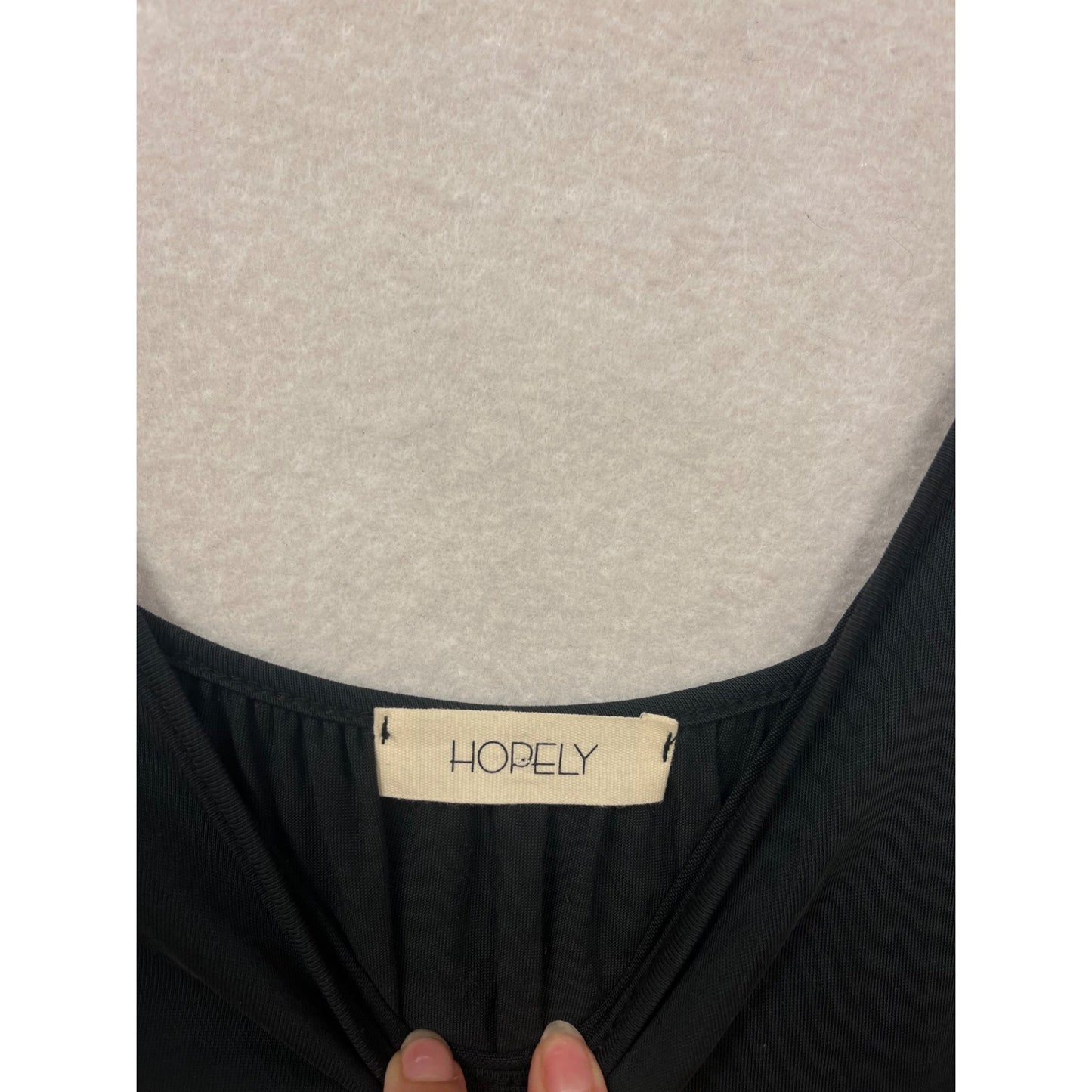 Hopely Black Long Sleeve Cutout Back Dress Small #292A