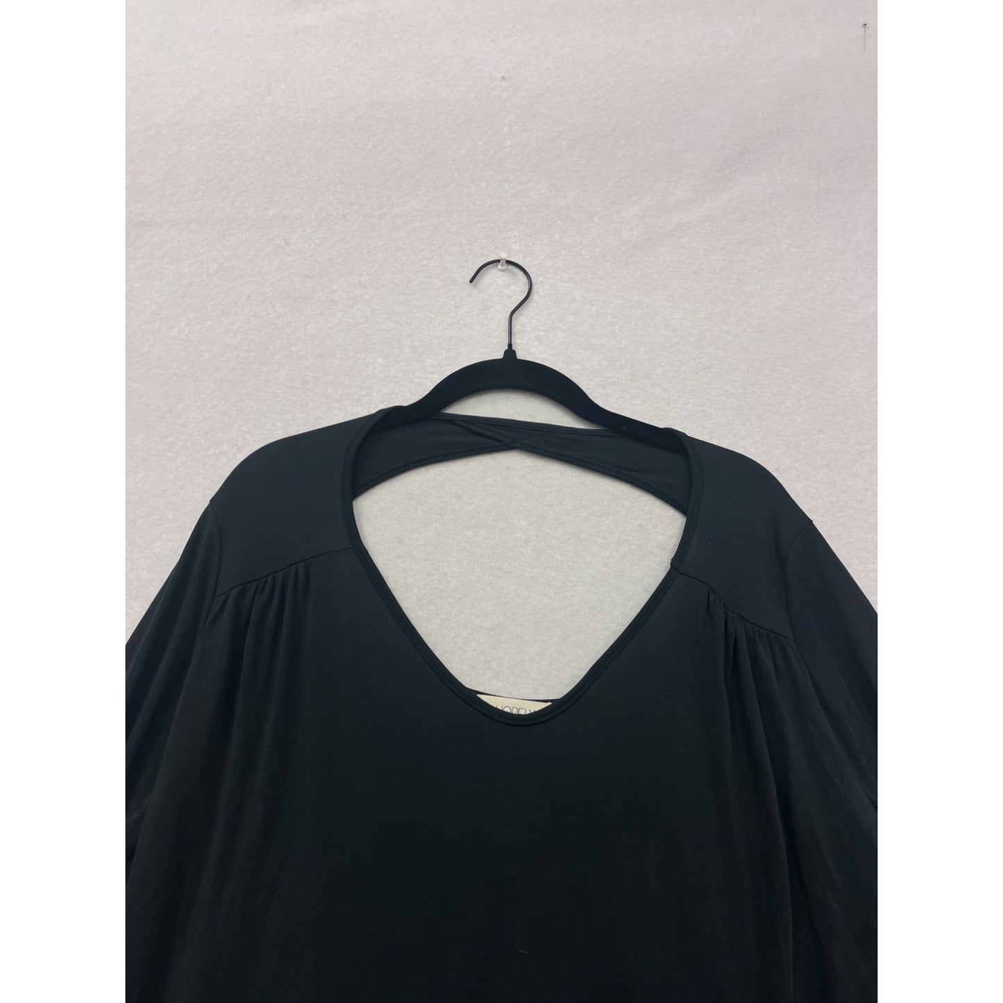 Hopely Black Long Sleeve Cutout Back Dress Small #292A