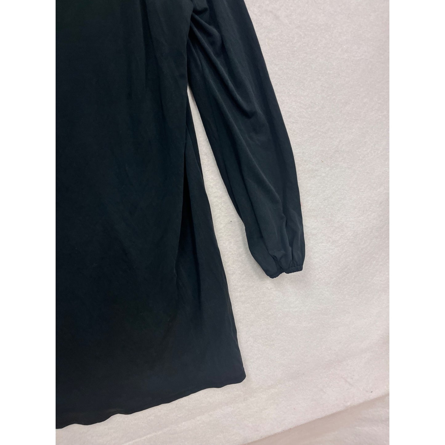 Hopely Black Long Sleeve Cutout Back Dress Small #292A