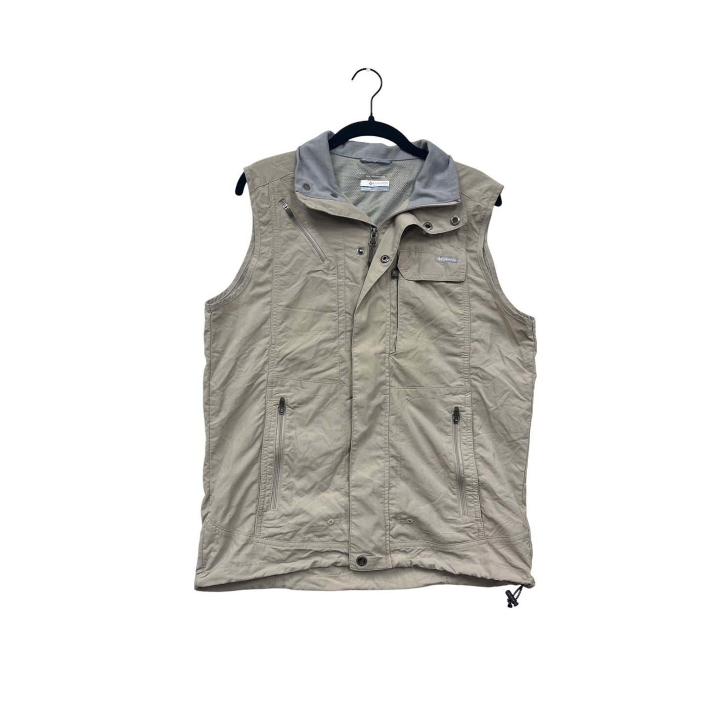 Columbia Beige Lightweight Sun Protection Vest S #8585