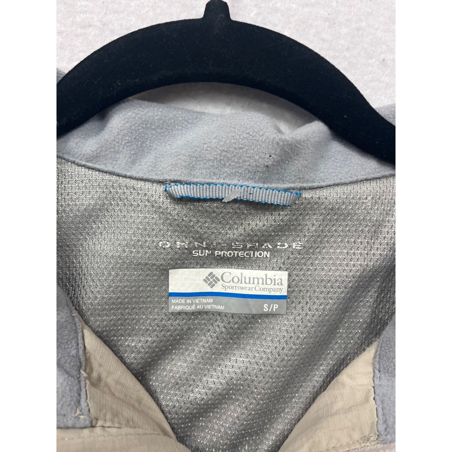 Columbia Beige Lightweight Sun Protection Vest S #8585