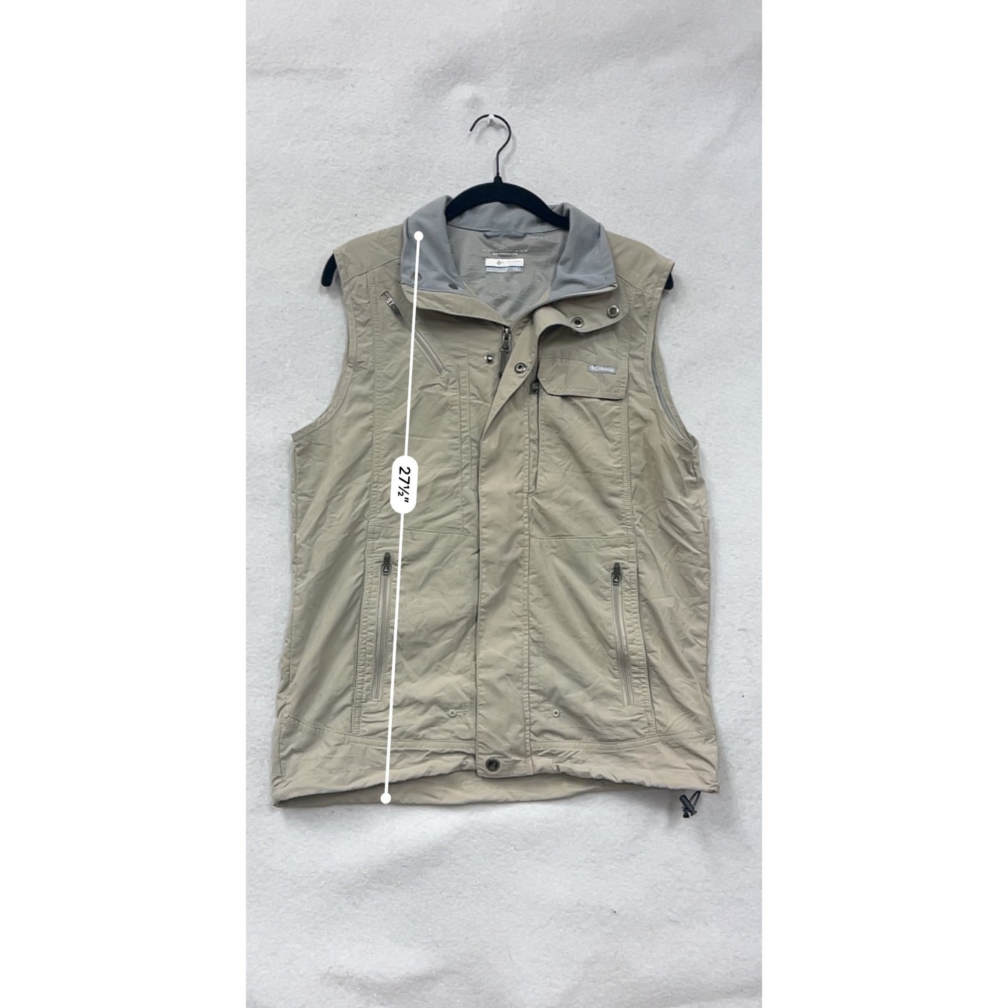 Columbia Beige Lightweight Sun Protection Vest S #8585