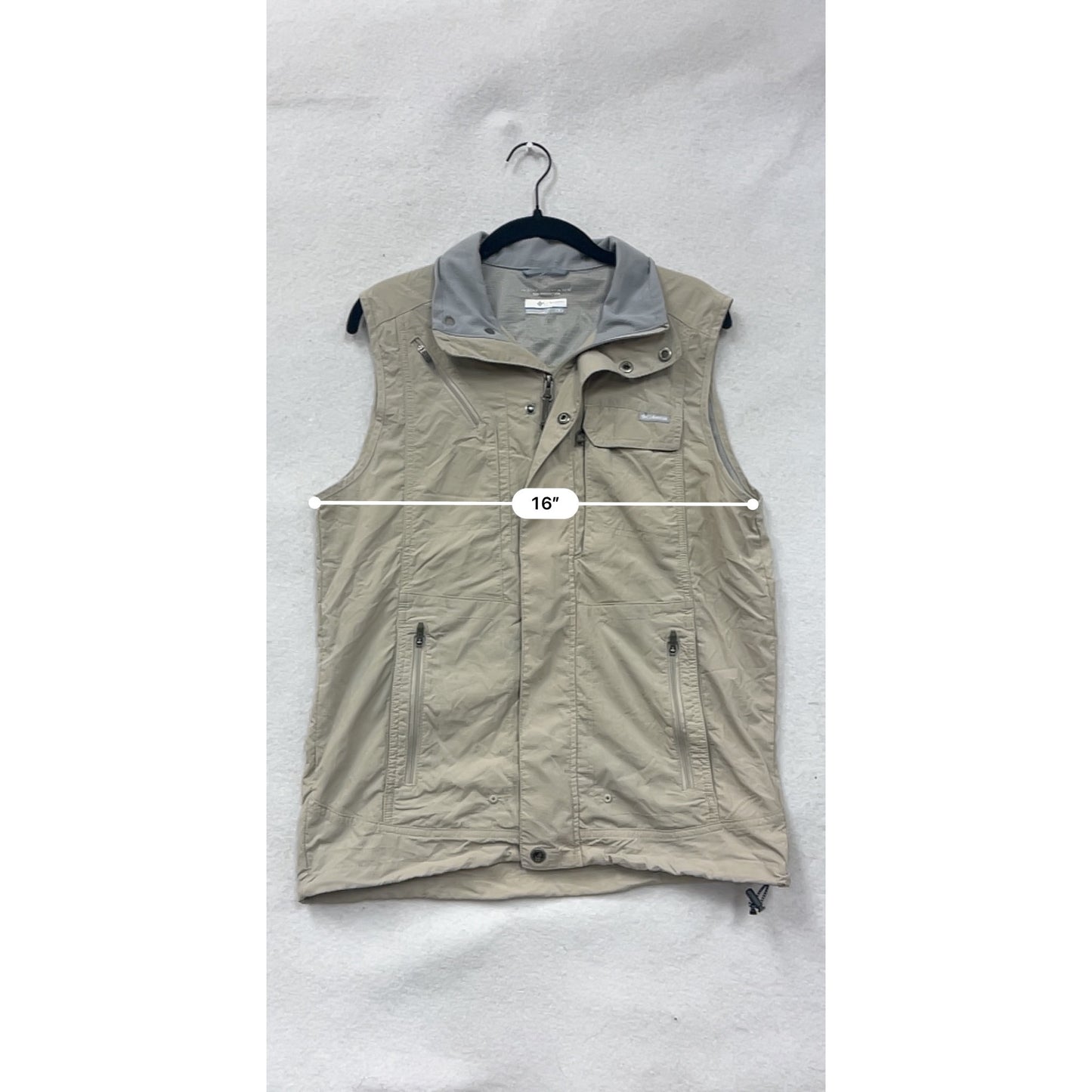 Columbia Beige Lightweight Sun Protection Vest S #8585