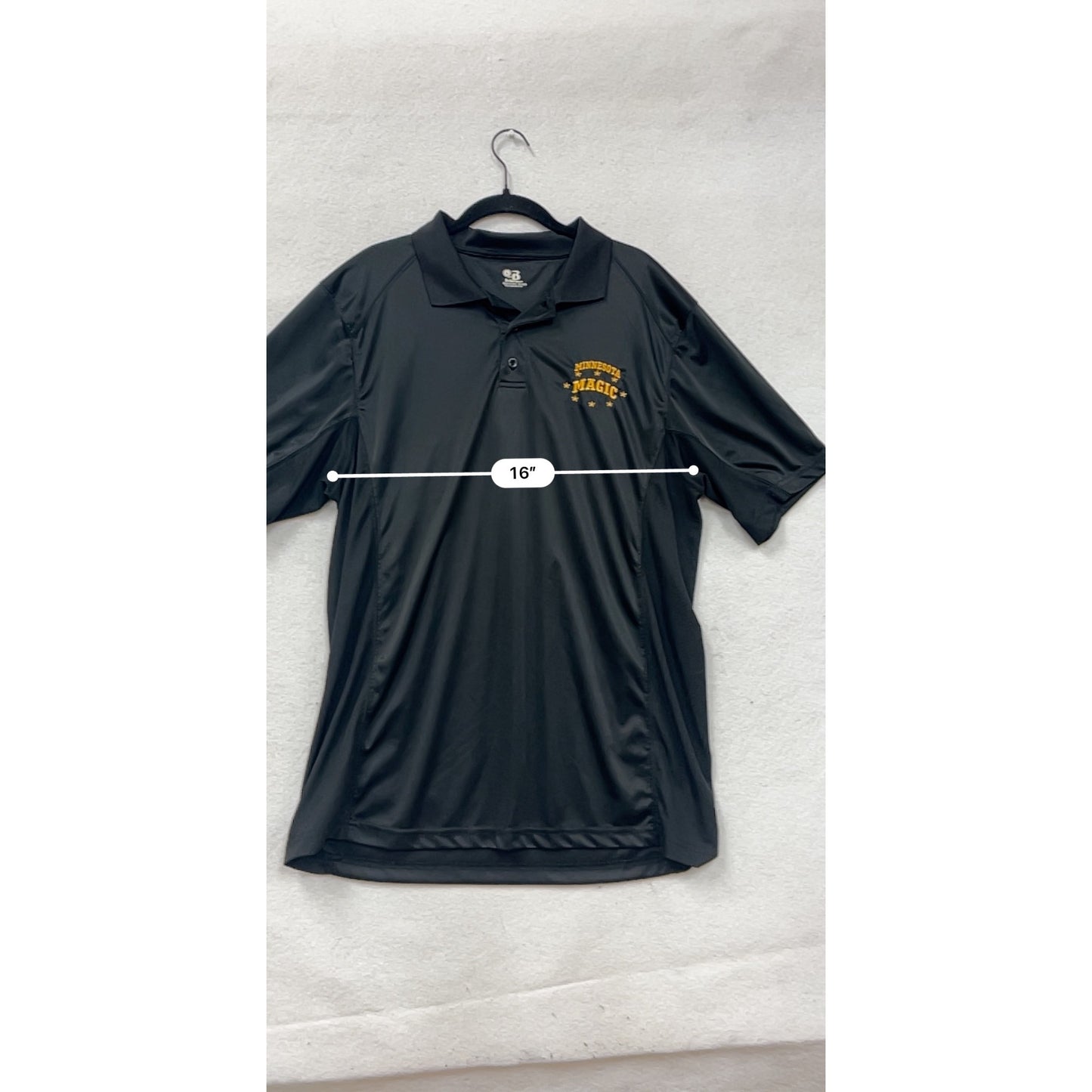 Minnesota Magic Mens Black Polo Shirt By Badger Sport L #24A