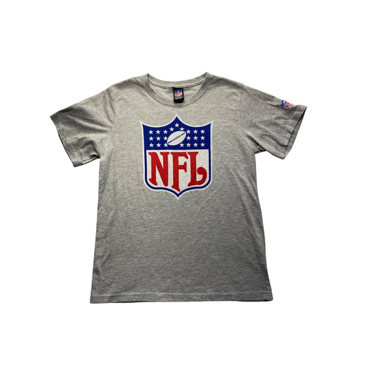 NFL Logo Gray Short Sleeve Tee Youth L Cotton/Polyester #7220