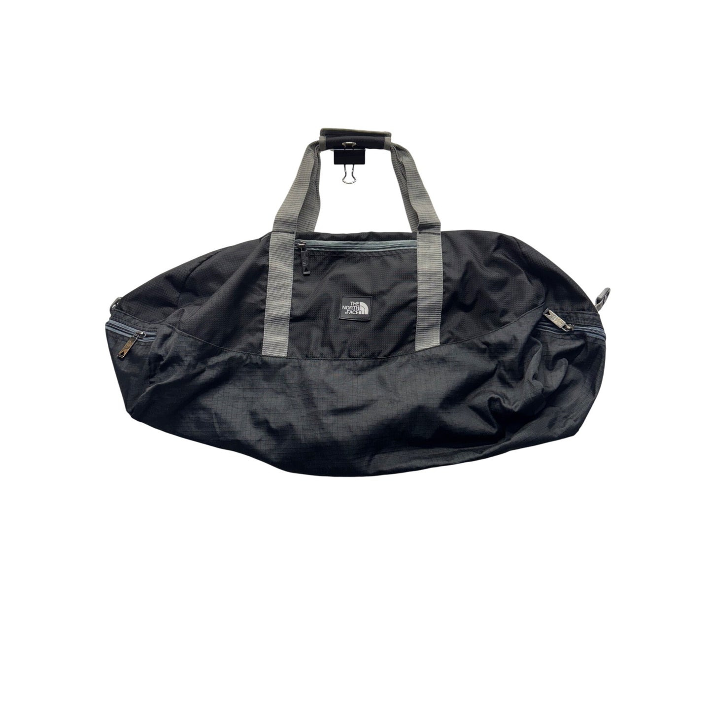 The North Face Large Black Duffel Bag Zip Compartments / Adjustable Straps 106B