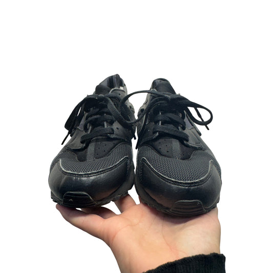 Nike Air Huarache Triple Black Sneakers Size 6 Youth #403B