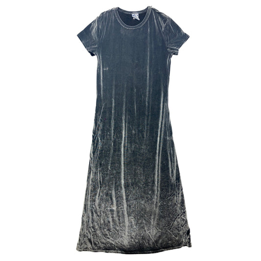 Shiny Silver Velvet Dress #2738