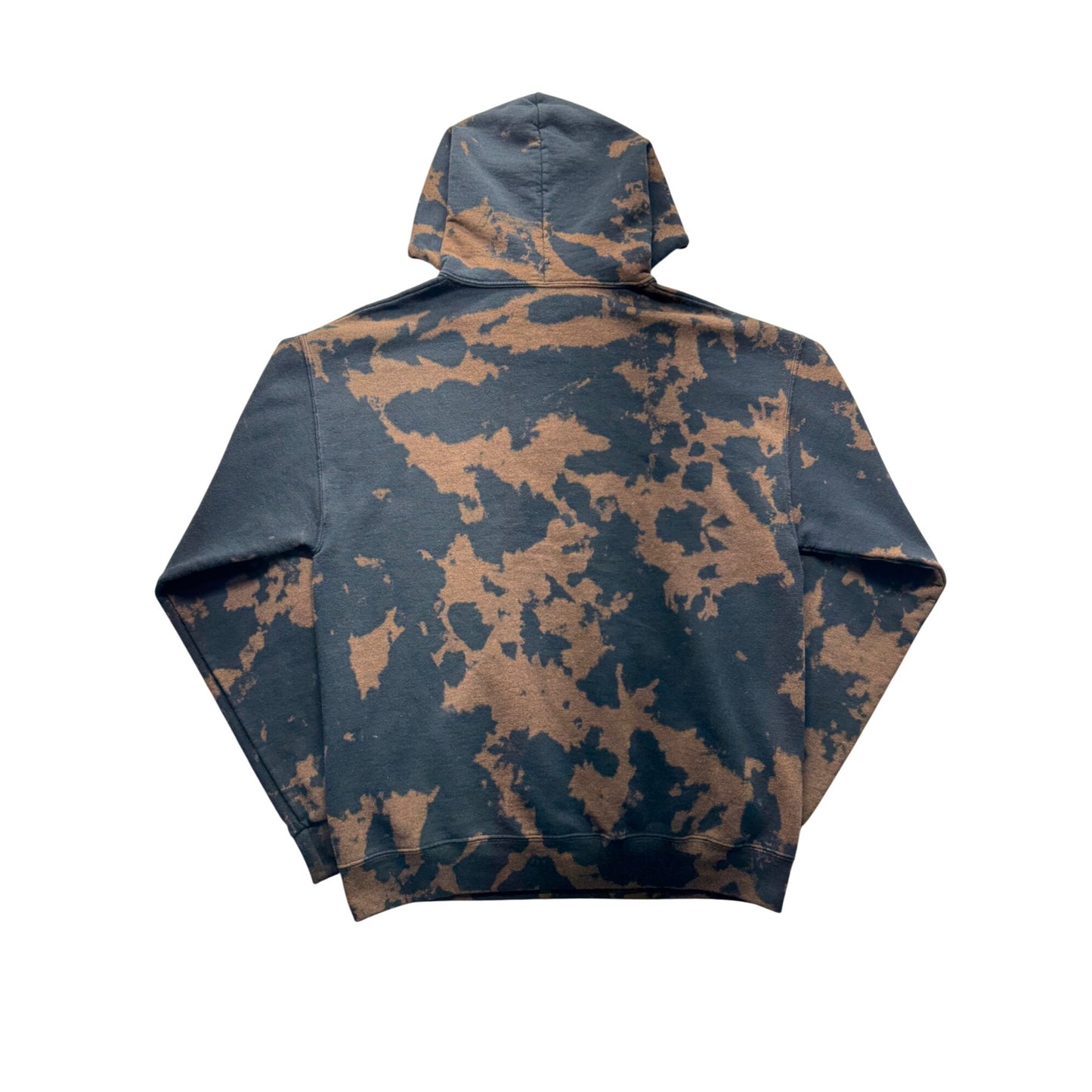 Bowery Supply Skeleton Hand Tie-Dye Hoodie Sweatshirt Graphic Pullover #147B