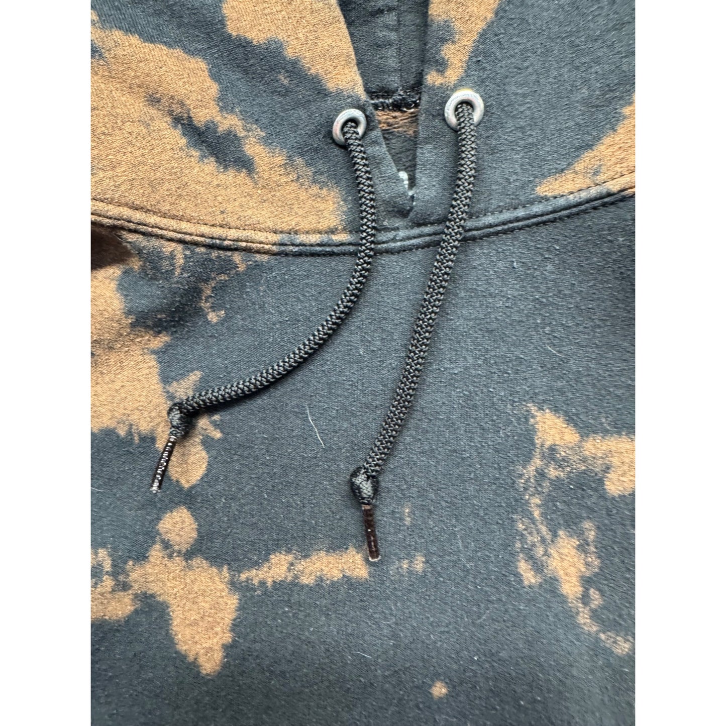 Bowery Supply Skeleton Hand Tie-Dye Hoodie Sweatshirt Graphic Pullover #147B