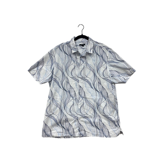 Mens XL Alfani Short Sleeve Button-Up Shirt #8298
