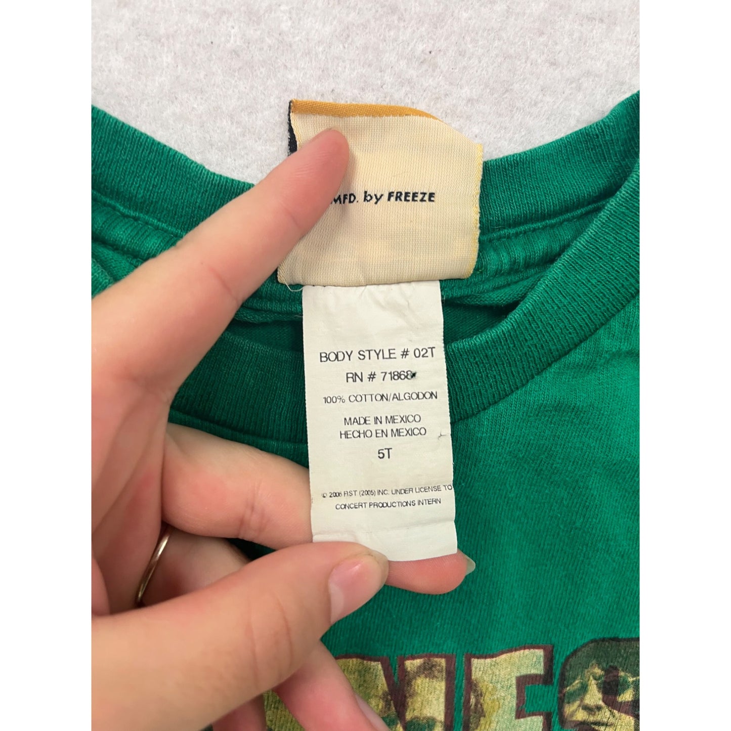 Rockware AntHill Kids Green T-Shirt "Stones" Graphic Size 5T #550A