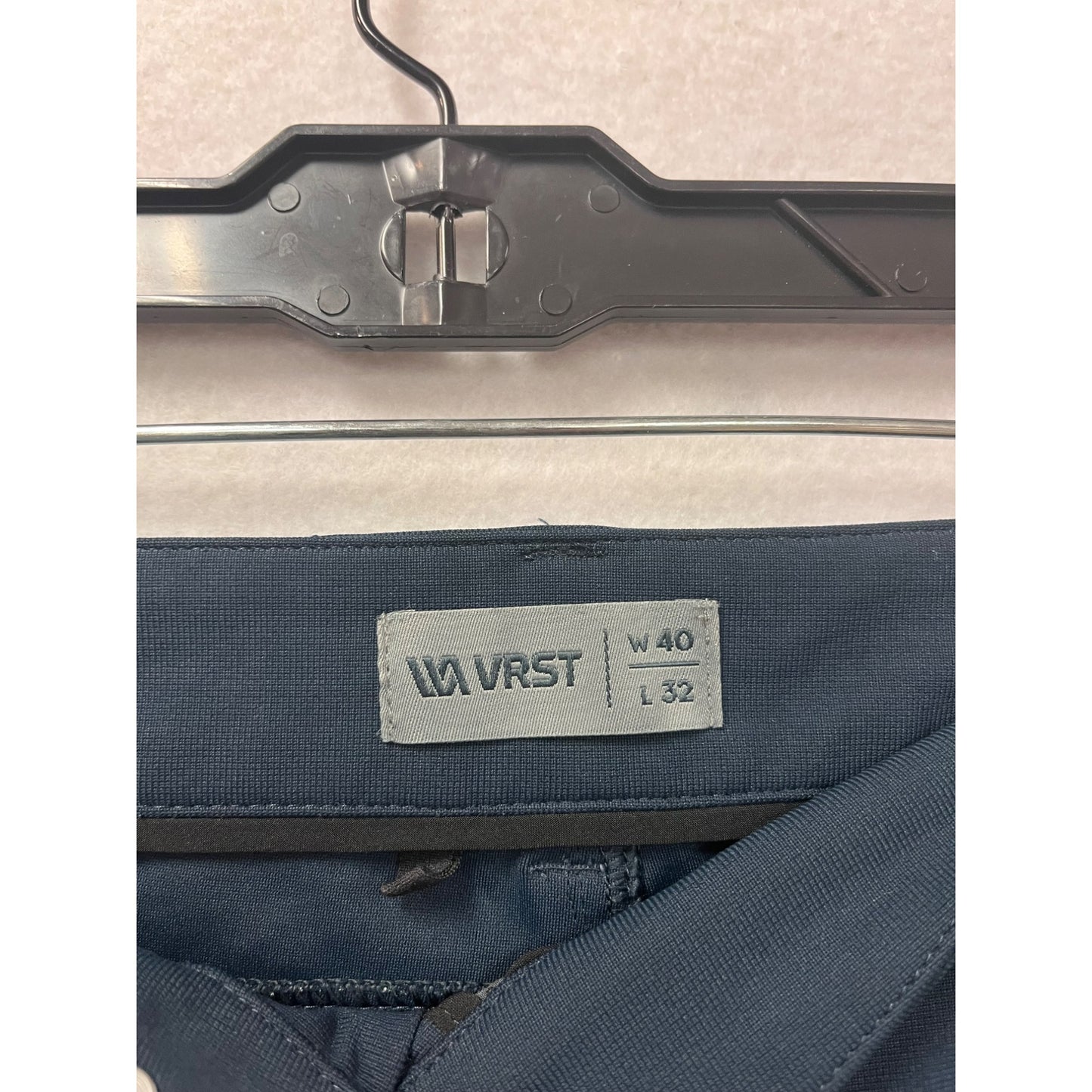 VRST Mens Navy Blue Straight Fit Pants #6074