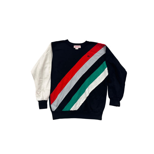 Vintage Oscar De La Renta Active Colorblock Crewneck Sweatshirt #8716
