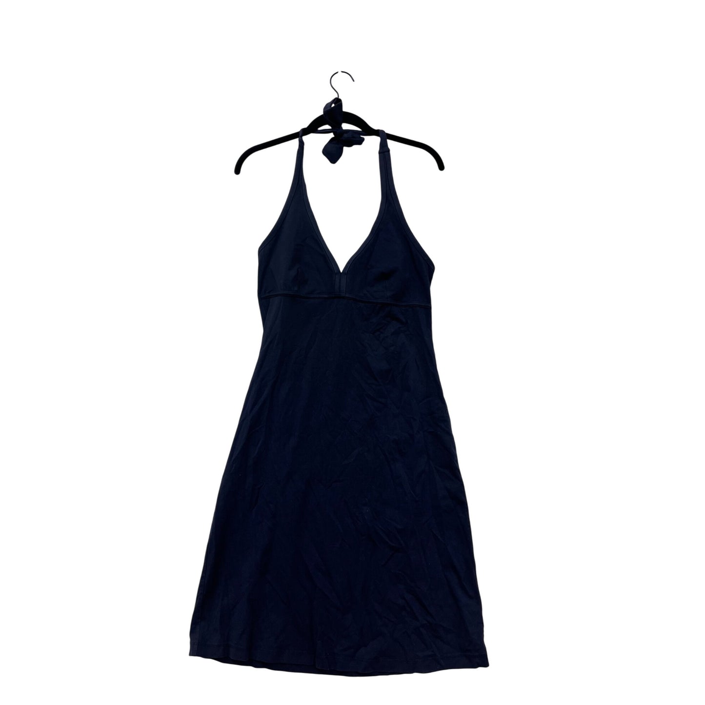 Tommy Bahama Halter Neck Navy Dress Women’s S Cotton & Spandex Knee Length #6905