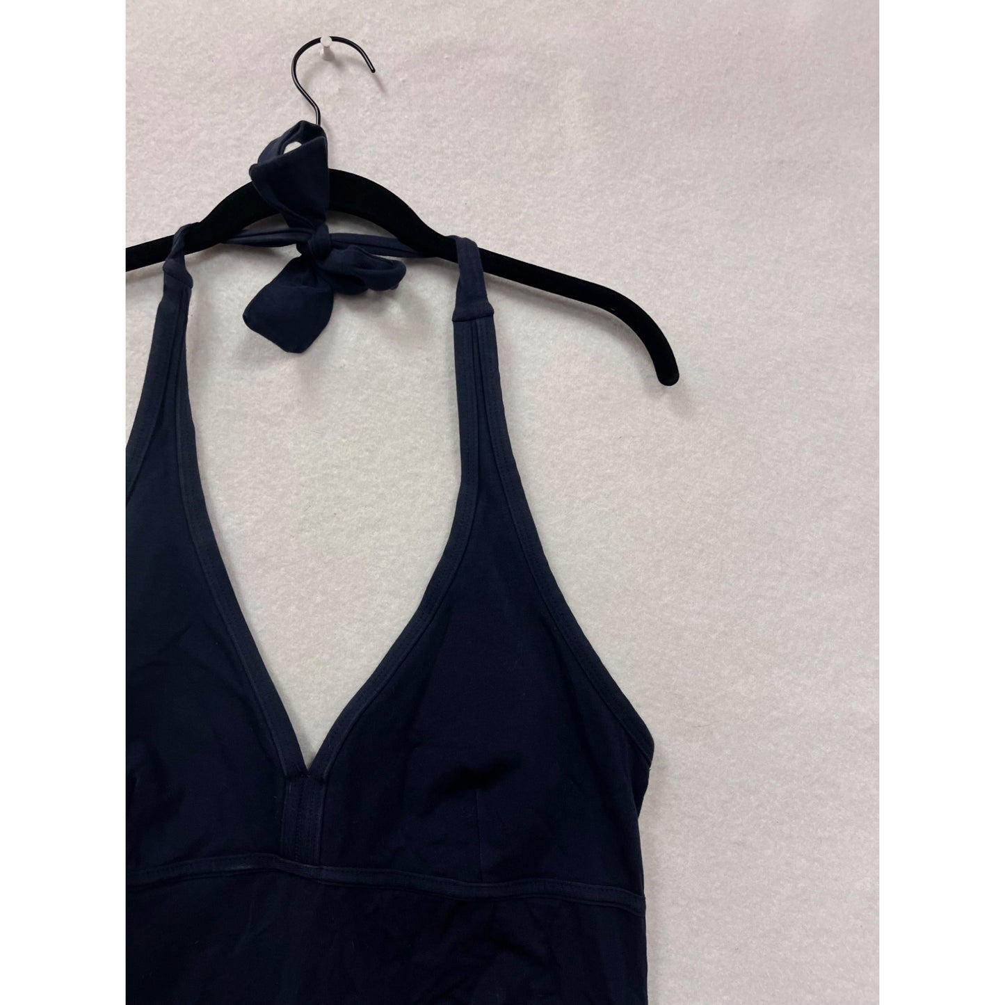 Tommy Bahama Halter Neck Navy Dress Women’s S Cotton & Spandex Knee Length #6905