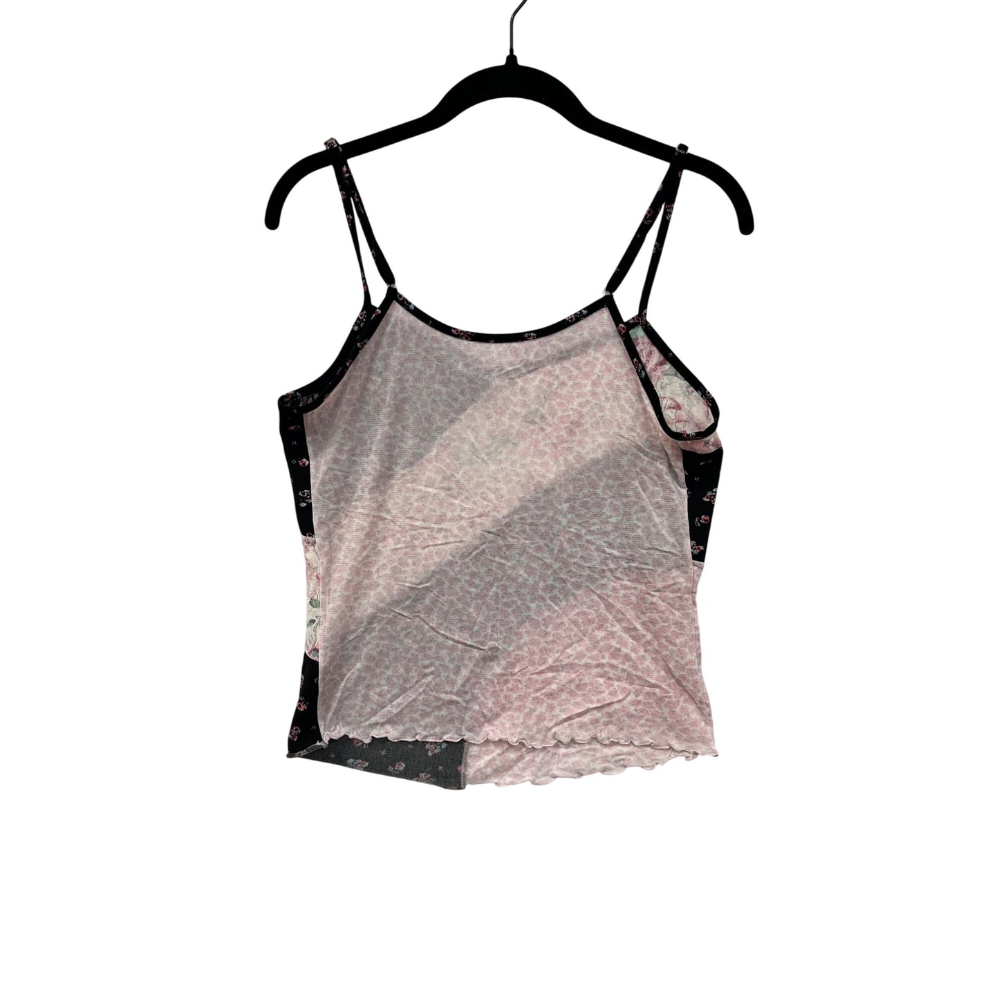 90s Warners Womens Medium Floral Patchwork Cami Top #8060