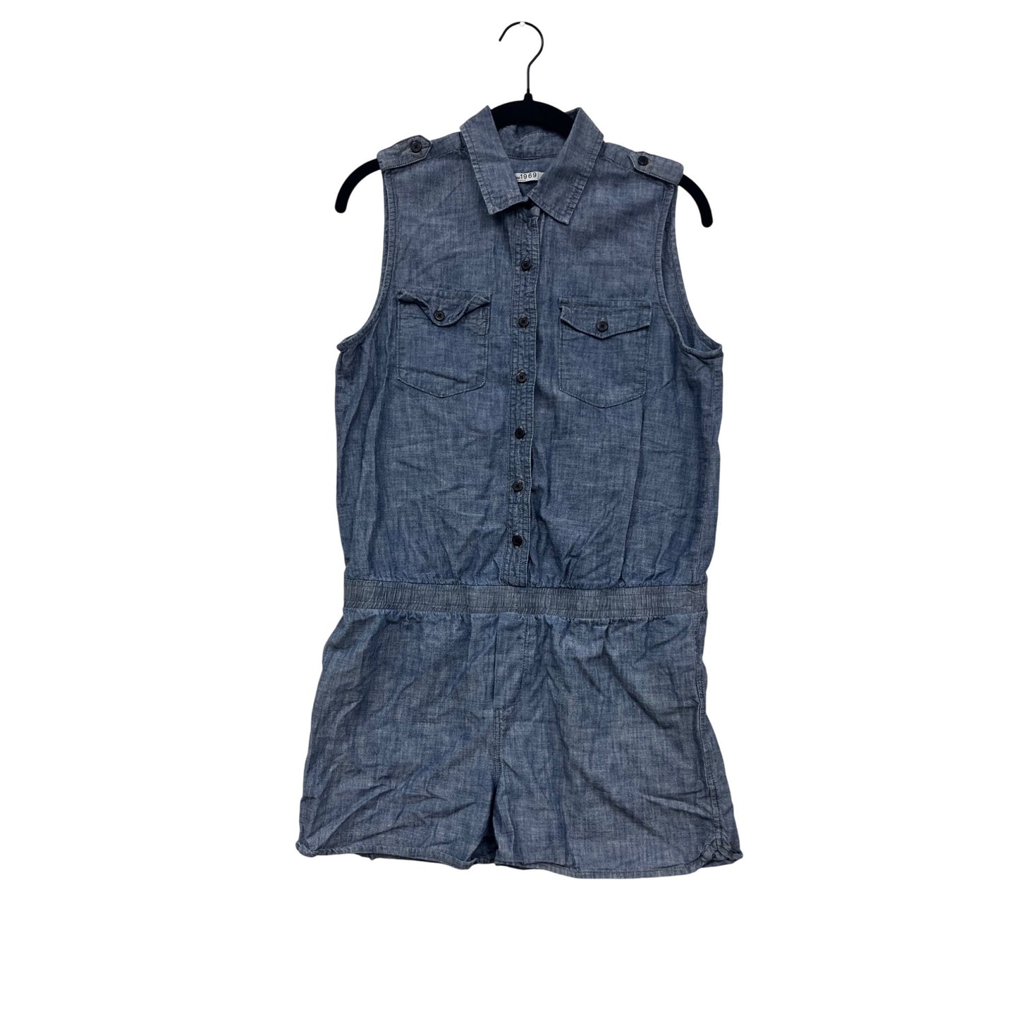 Gap 1969 Sleeveless Chambray Romper S #305A