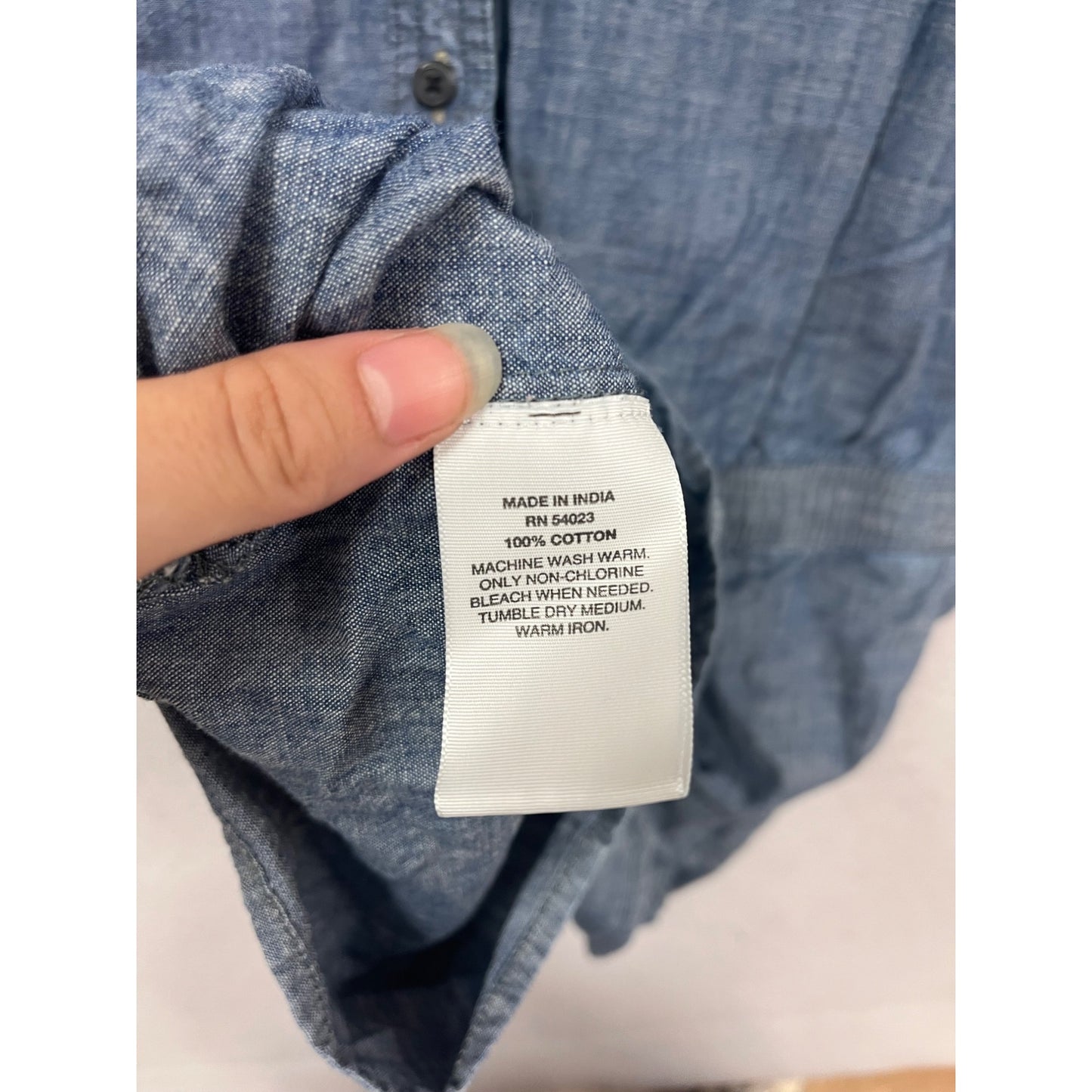 Gap 1969 Sleeveless Chambray Romper S #305A