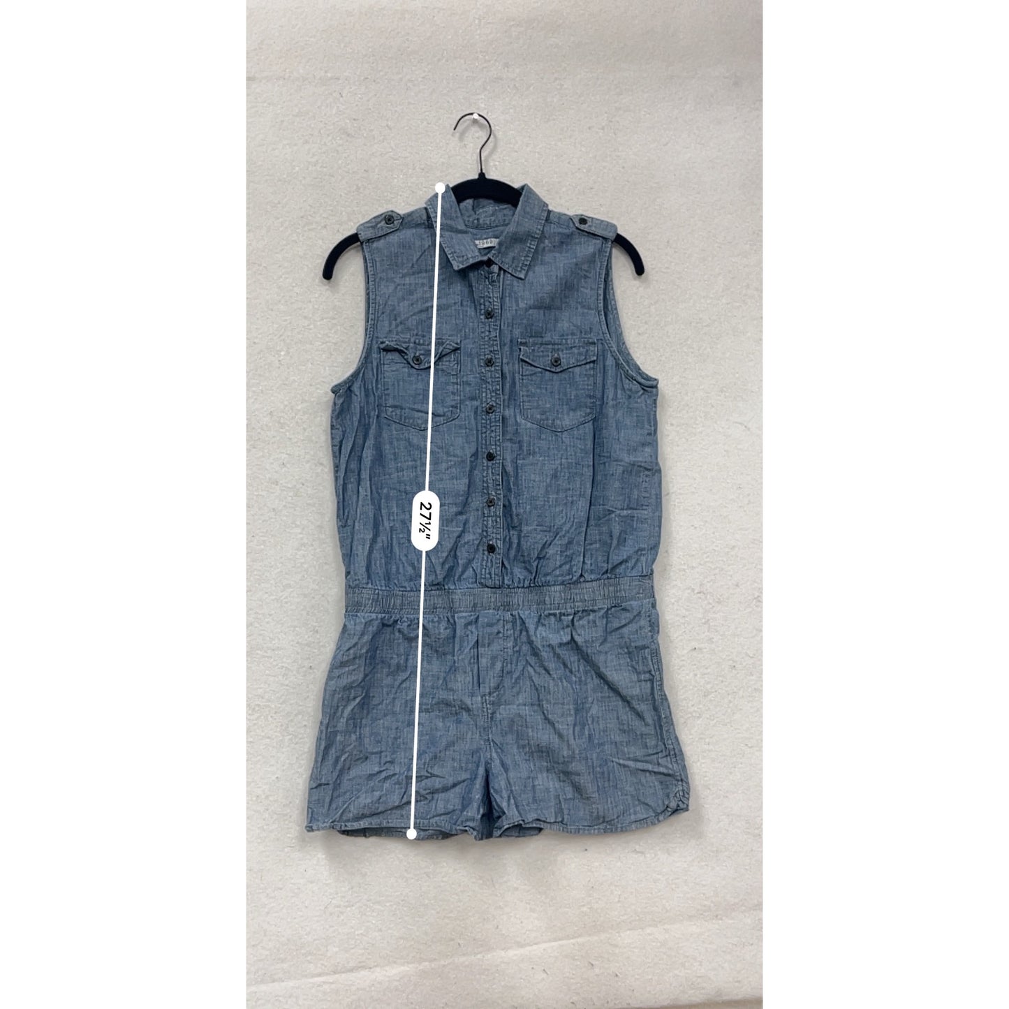 Gap 1969 Sleeveless Chambray Romper S #305A