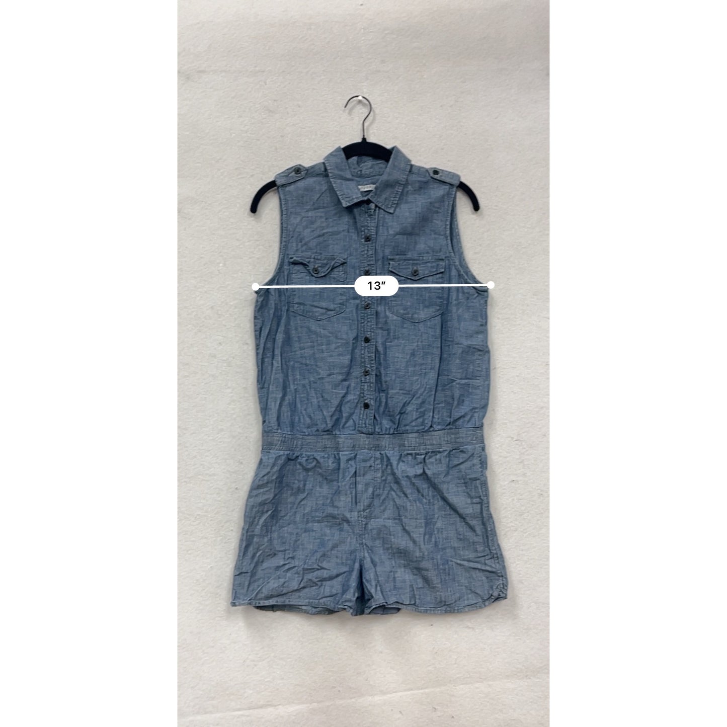 Gap 1969 Sleeveless Chambray Romper S #305A