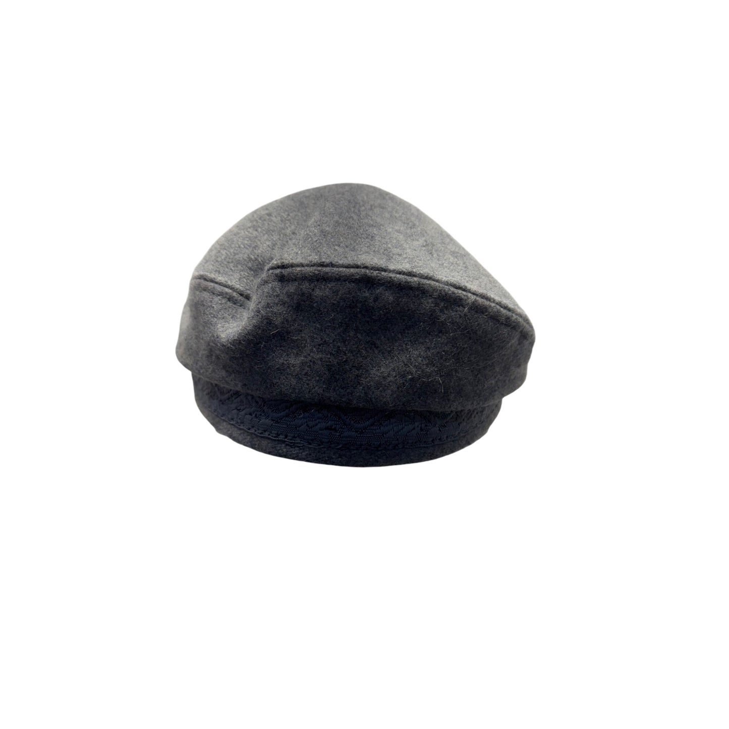 Greek Fishermans Cap Gray Wool Blend By Aegean With Braided Band Accent #9750